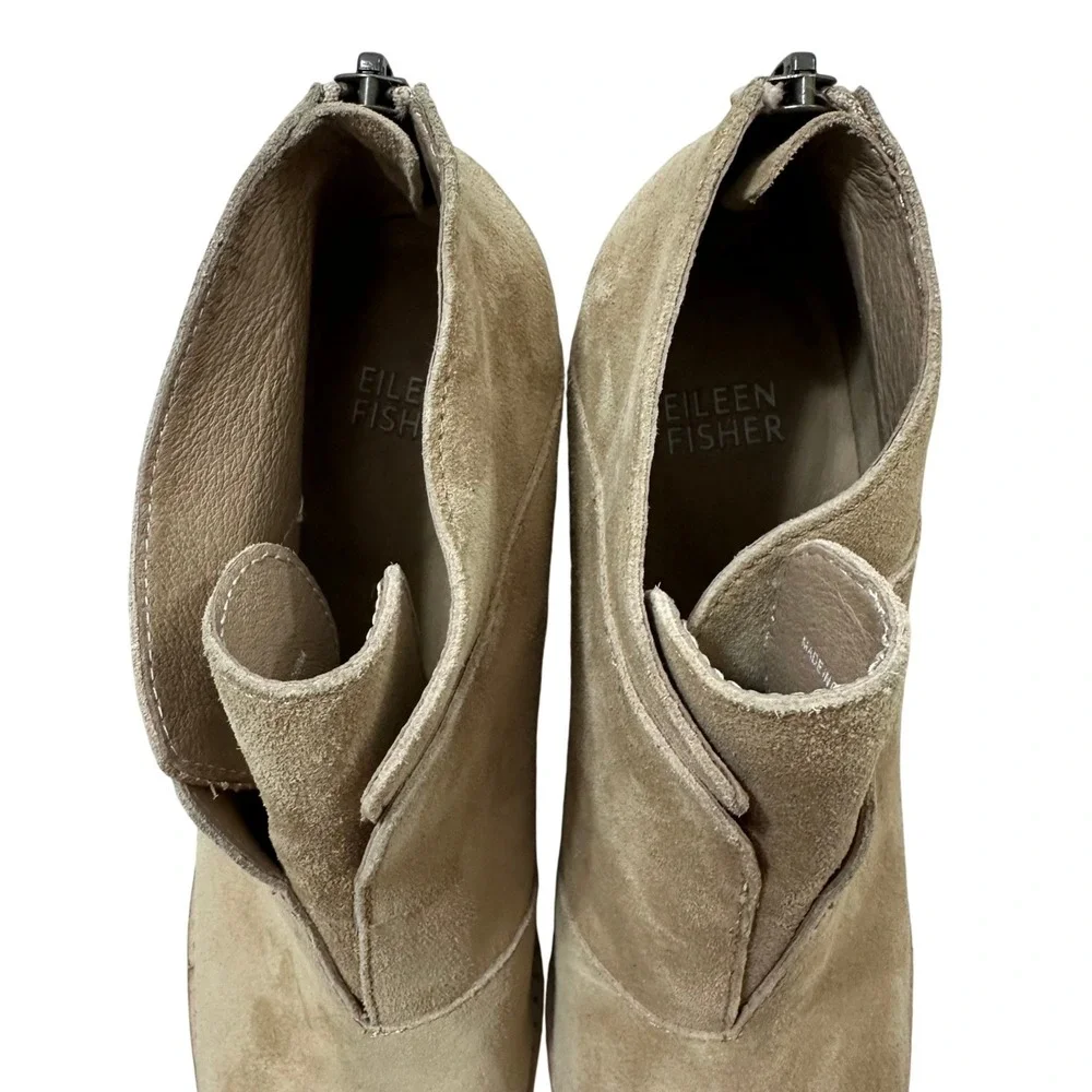 Eileen Fisher suede ankle